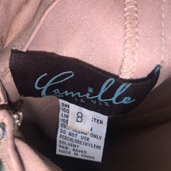 Gold sequin dress size 8 for prom, wedding, etc - Picture 5 of 5